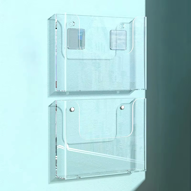 Document Holder Stand - Clear A4 A5 Acrylic Wall Mounted