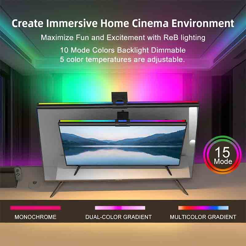 60/80cm RGB Light LED Monitor  - đánh giá và giá Home Office Work Table