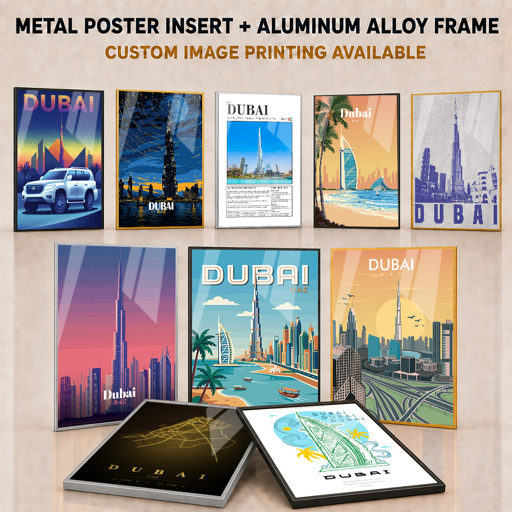 Dubai ／ UAE Framed Metal Print - đánh giá và giá Home Office Dubai