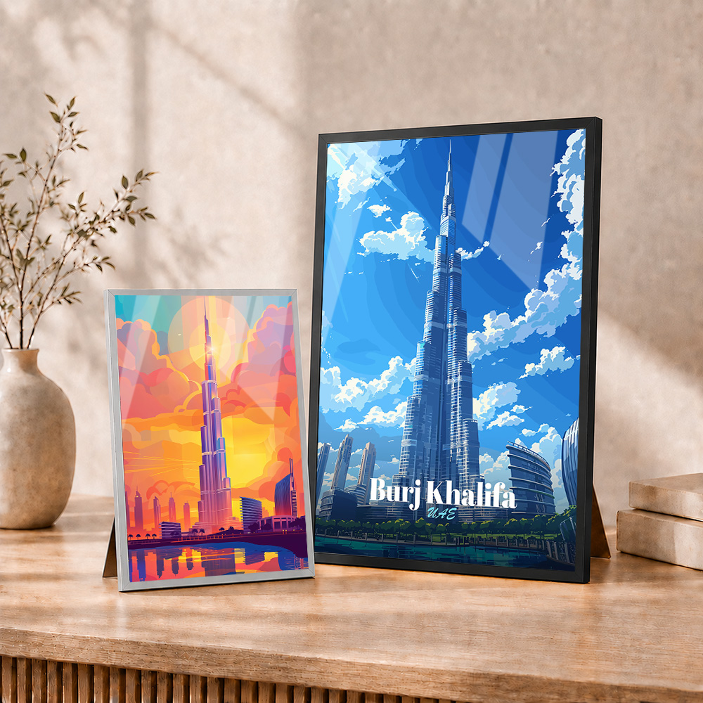 Dubai ／ UAE Framed Metal Print - đánh giá và giá Home Office Dubai