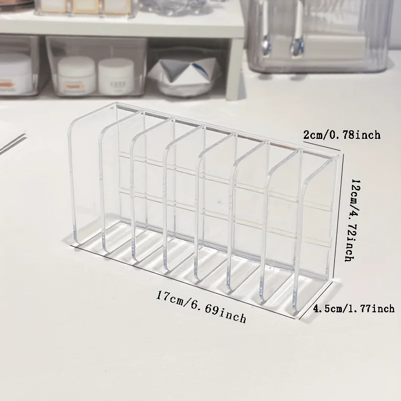 1pc Plastic Transparent 7-Slot - đánh giá và giá Home Office Work Table