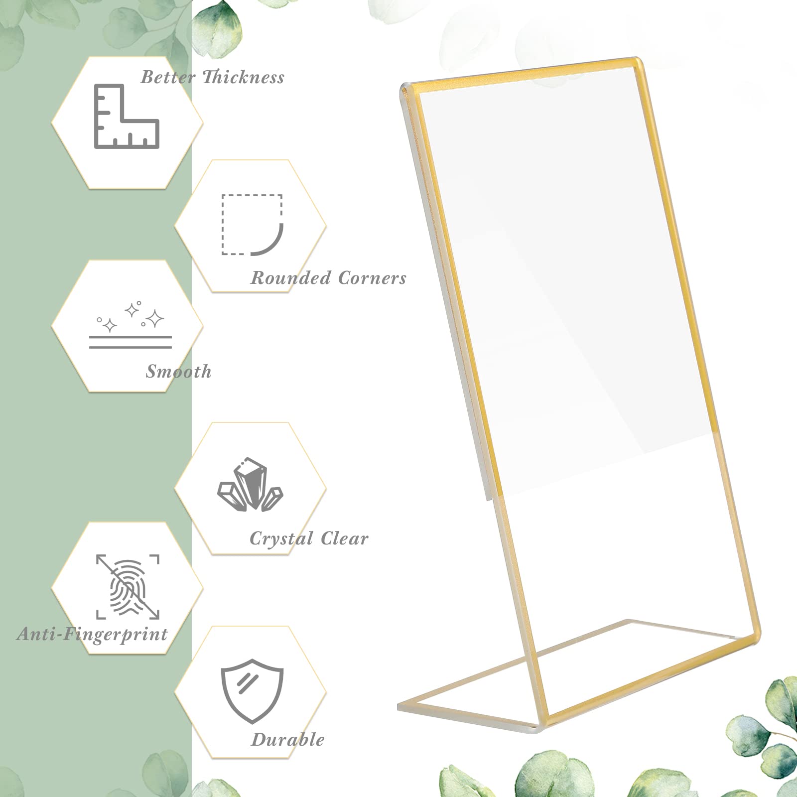 Gold Frame Acrylic Sign Holder - đánh giá và giá Document Holder Stand