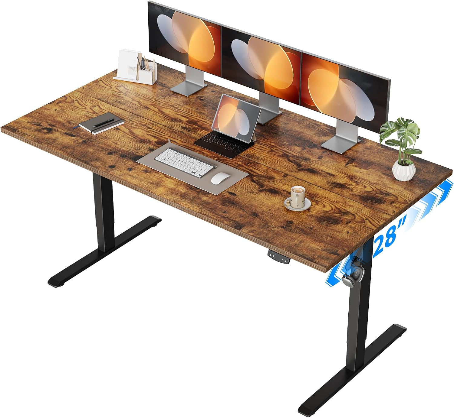 Electric Standing Desk, 55 x 2 - đánh giá và giá Home Office Work Table