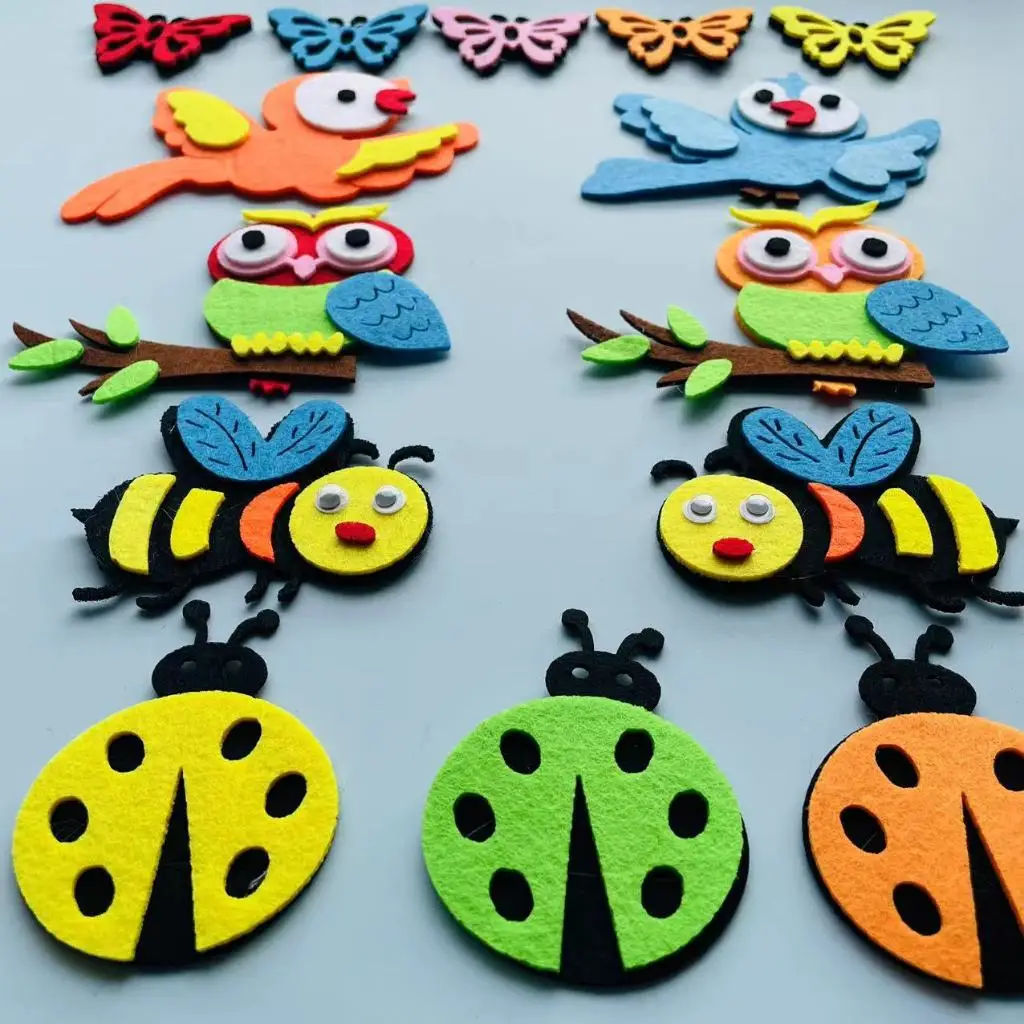 Felt animals Craft 3D Wall Dec - đánh giá và giá Home Office Layout