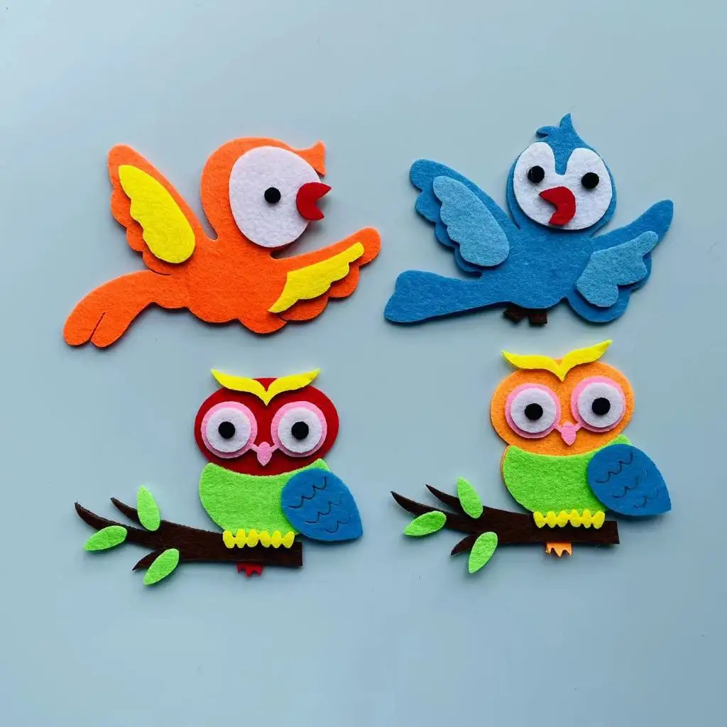 Felt animals Craft 3D Wall Dec - đánh giá và giá Home Office Layout