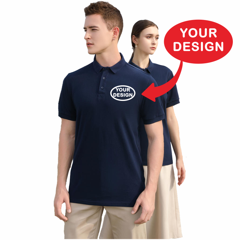 Summer Pure Cotton Polo Shirt  - đánh giá và giá Home Office Logo