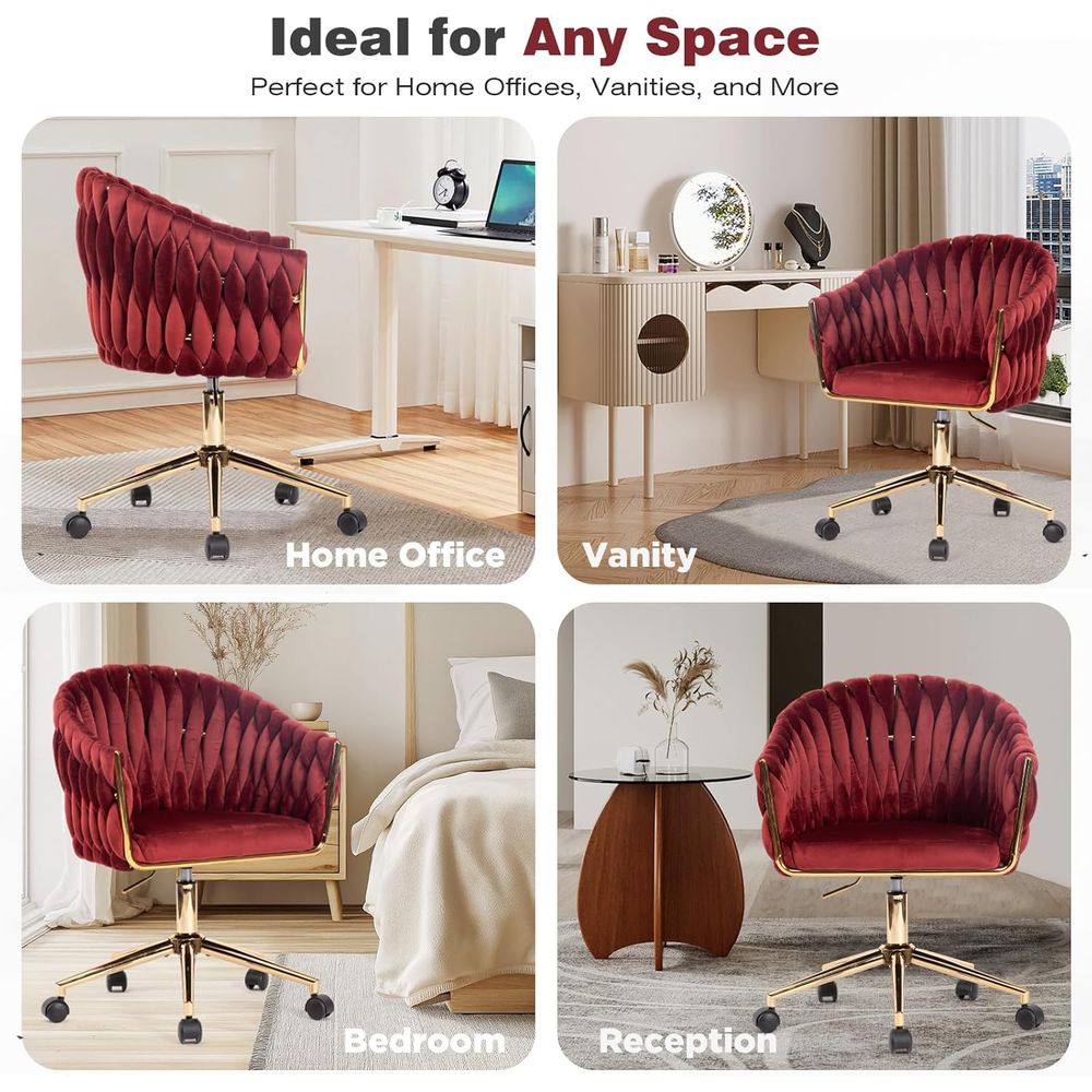 Velvet Office Chair, Vanity Ch - đánh giá và giá Home Office Or
