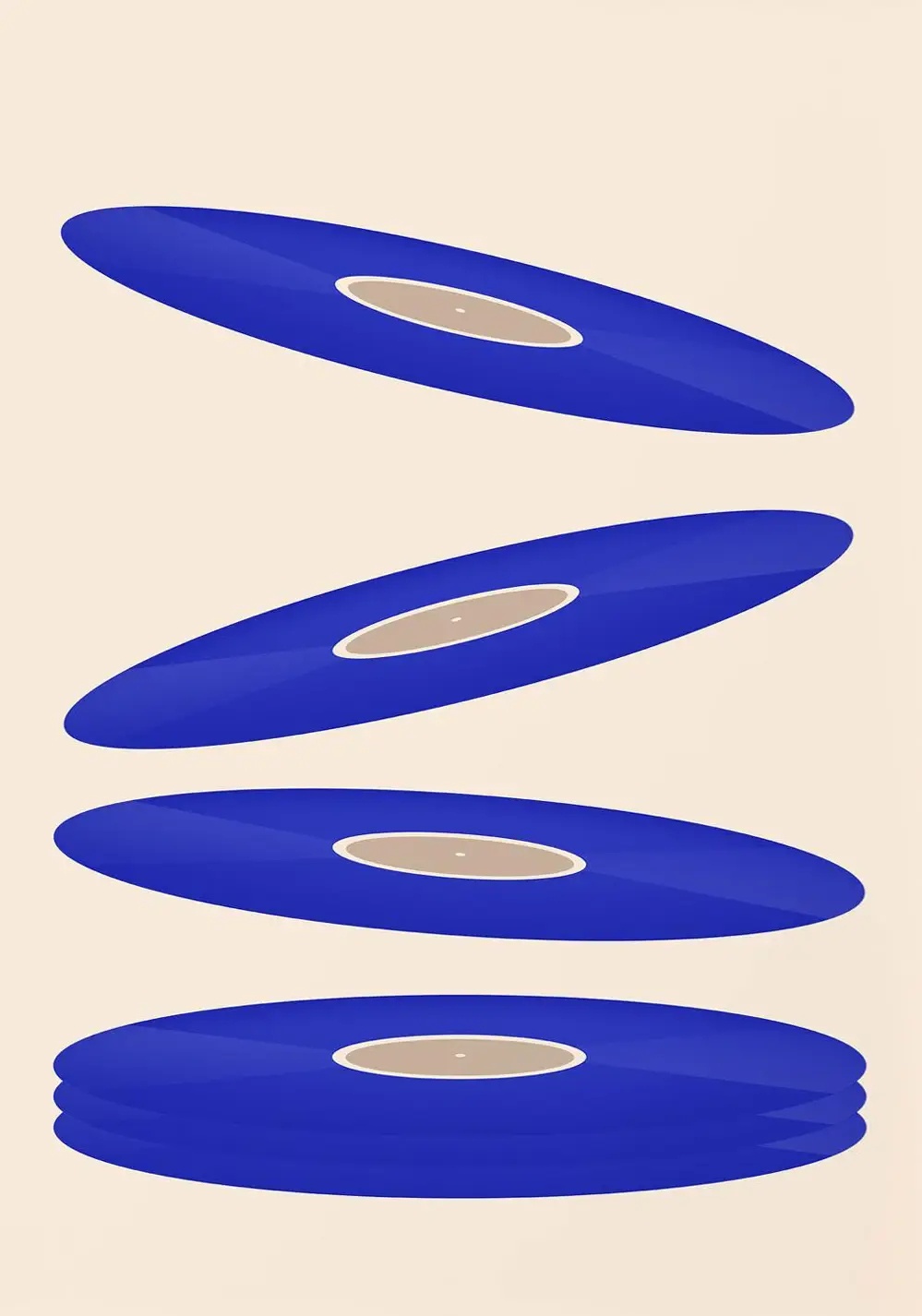 Mid Century Vinyl Record Canva - đánh giá và giá Home Office Or