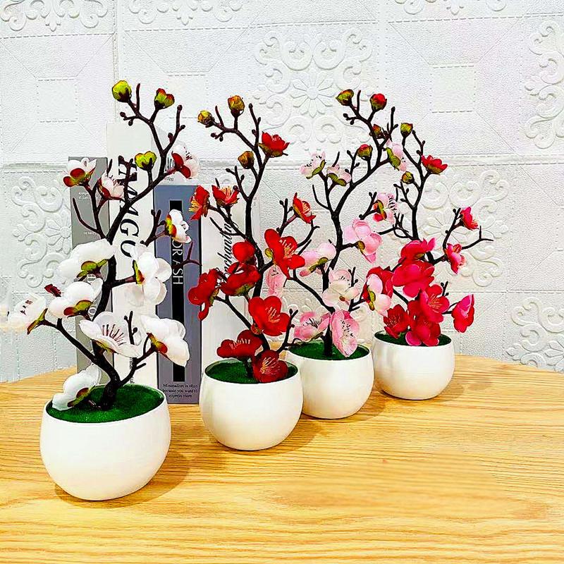Simulation Plum Flower Pot Pla - đánh giá và giá Home Office Layout