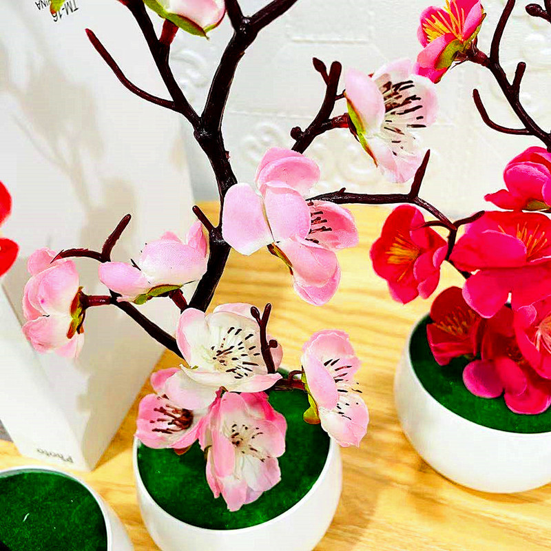 Simulation Plum Flower Pot Pla - đánh giá và giá Home Office Layout