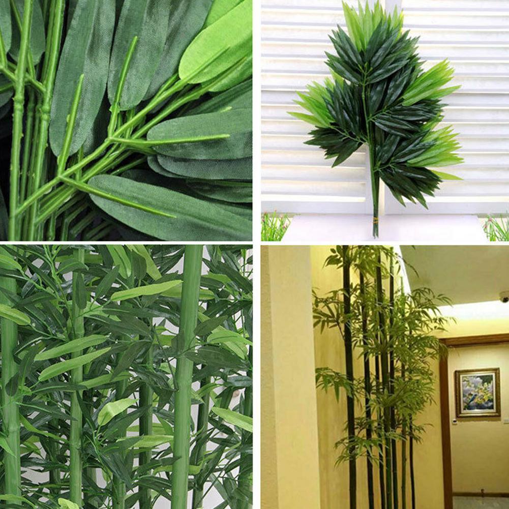 10pcs Artificial Green Bamboo  - đánh giá và giá Home Office Layout