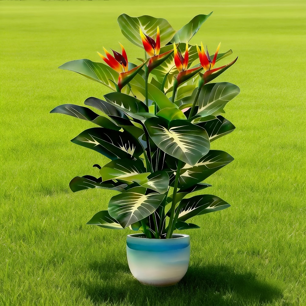 Artificial Bird of Paradise an - đánh giá và giá Home Office Layout