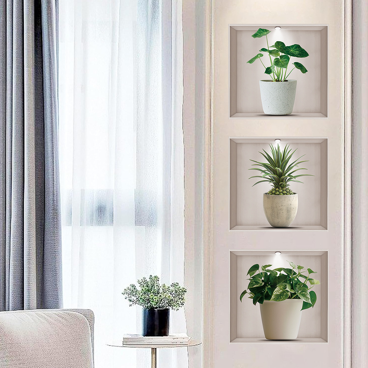 Flower Pots, Green Plants, Wal - đánh giá và giá Home Office Layout