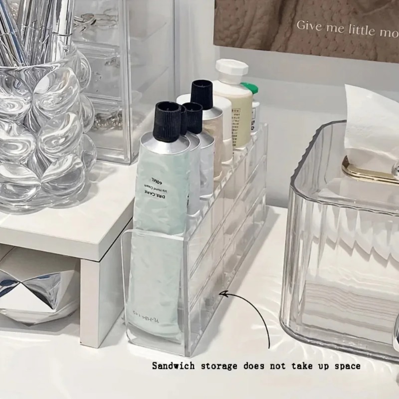 7-Slot Transparent Plastic Cos - đánh giá và giá Home Office Work Table