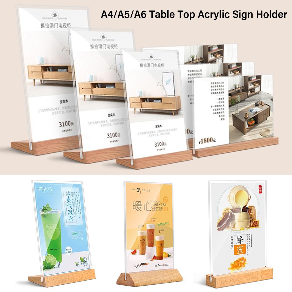 Durable Acrylic Table Top Sign - đánh giá và giá Document Holder Stand