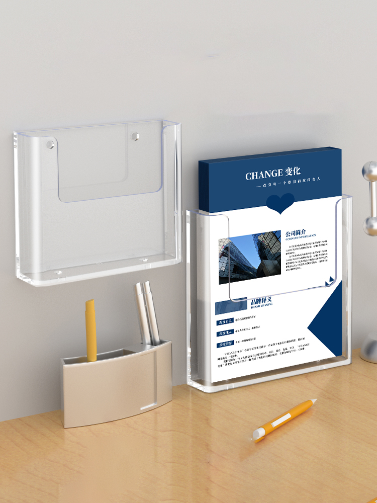 Clear A4 A5 Acrylic Wall Mount - đánh giá và giá Document Holder Stand