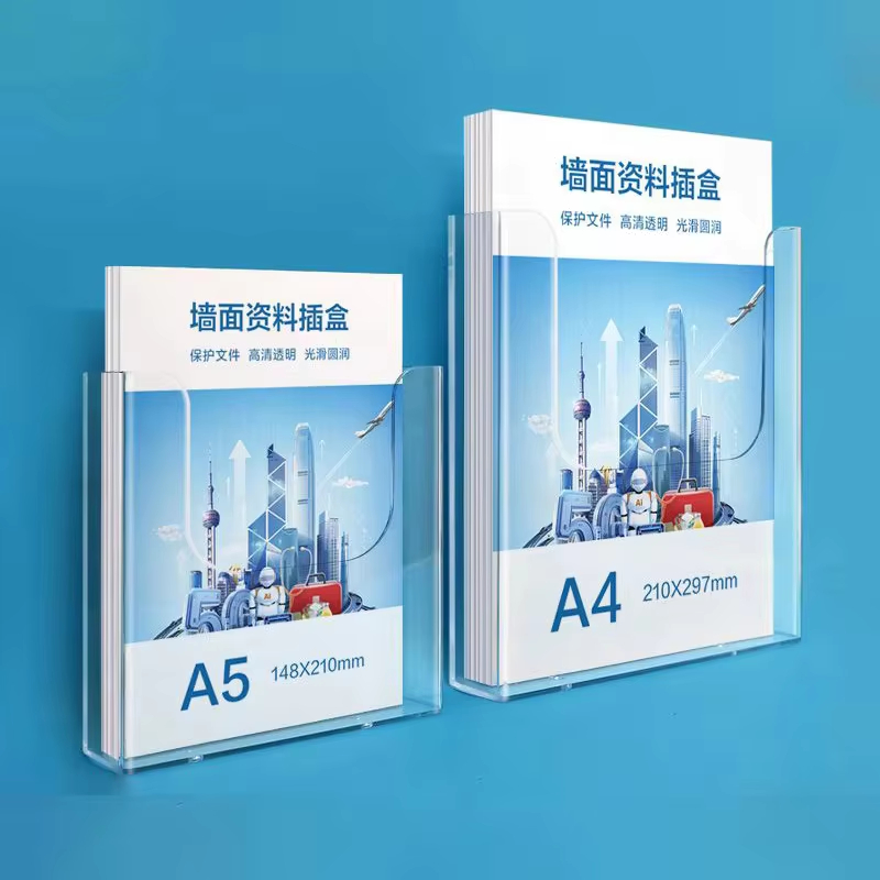 Clear A4 A5 Acrylic Wall Mount - đánh giá và giá Document Holder Stand